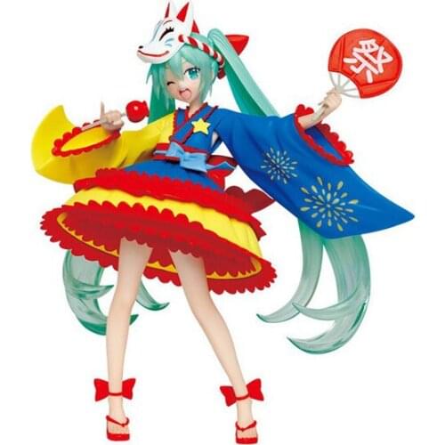 Anime Hatsune Miku Summer clothes yukata Figure model doll desk car decoration birthday Christmas gift collection toy