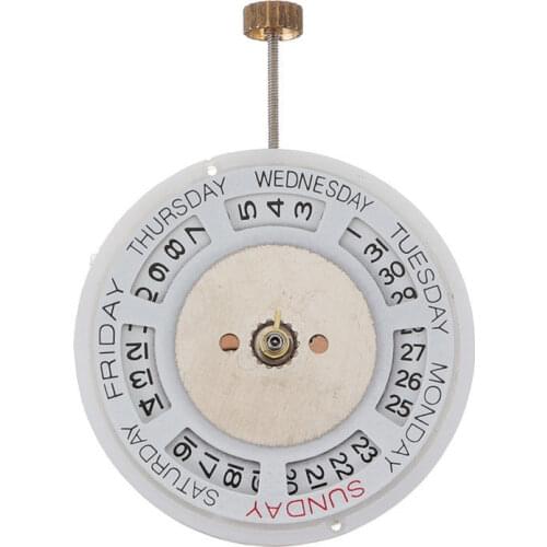 White Mechanical Automatic Watch Replacement Movement Calendar Display Watch Repair Parts For 2813 8205 Watches Clock Movement