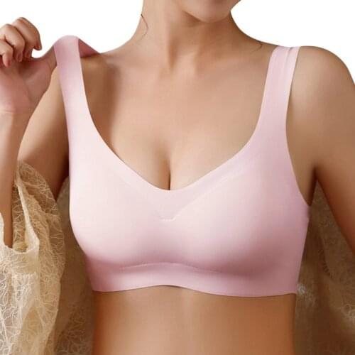 Bras For Women Seamless Comfortable Gathered Bra Womens Top Female Lingerie Push Up Bralette Sports Bra Soft Vest Brassiere