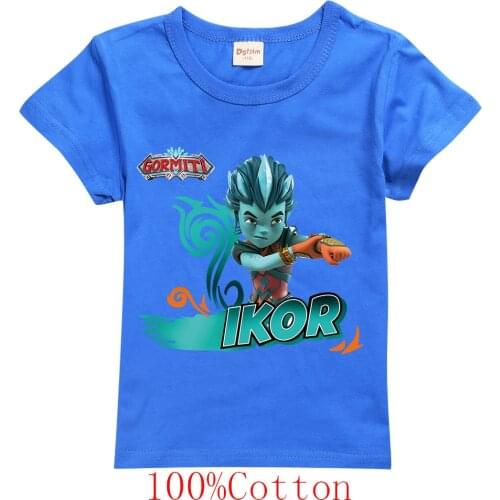 DLF 2-16Y 2020 Summer Game Gormiti T Shirt Kids Costume Short Sleeve Tees Tops Teenagers Boys Cotton T-shirts Baby Girls TShirt