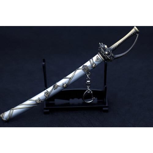 Alloy Sword Toy Cosplay Weapon Model Rose Knight Sheath Knife Model with Sheath Alloy Knife Weapon Animation Game Peripheral