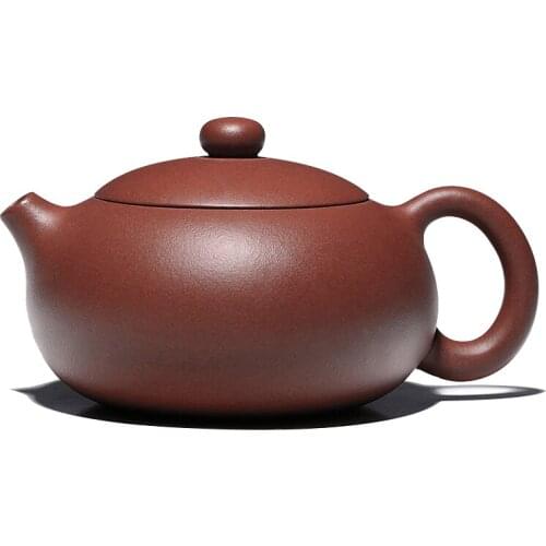 Famous Zisha teapot pure handmade, authentic Xishi teapot, single person kungfu tea set with large and small capacity