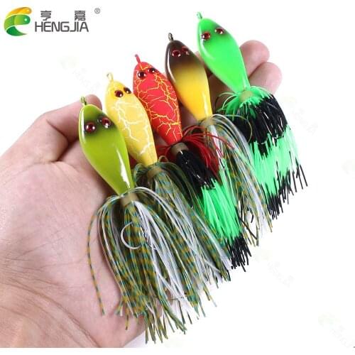 3PCS Soft Frog fake Fishing Lure 11cm/8.2g Lifelike Topwater Floating Jump Frog Artificial Wobbler bait For Lake River