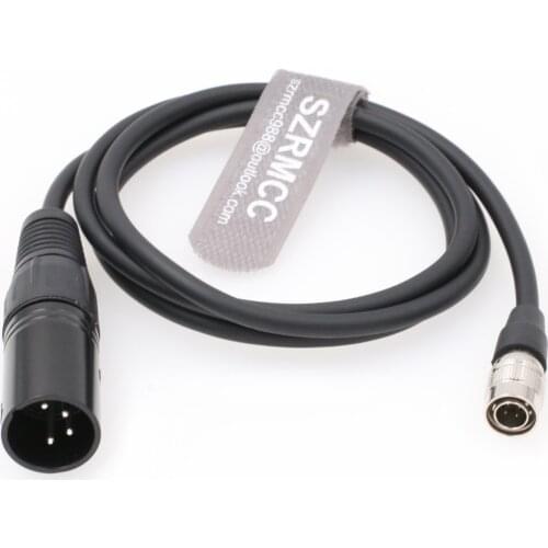 Power Cable for Sound Devices Zoom F8 F4 Zaxcom XLR 4 Pin Male to Hirose 4 Pin Male