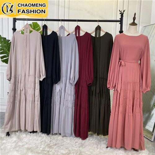 Musulman De Mode Abaya Dubai Elegant Fashion Hijab Dress Turkey Kaftan Islam Clothing Arab Maxi Ramadan Vestidos Modest Robe