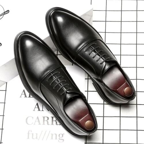 Fashion Slip Men Dress Shoes Men Oxfords Fashion Business Dress Men Shoes New Classic Leather Suits Shoeshot Wedding Shoes