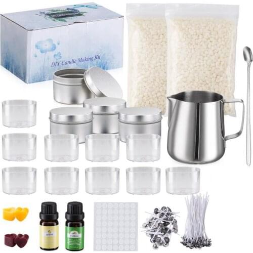 1 Set DIY Candle Making Kit Beeswax Arts And Crafts DIY Scented Candle Birthday Party Making Simple Set Candle Making Supplies