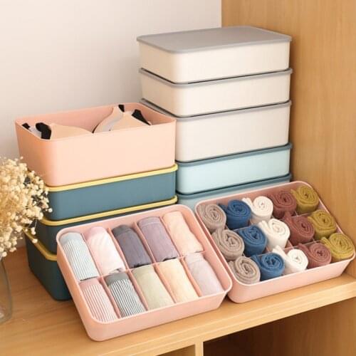 Non-woven Fabric Underwear Storage Organizer Box Bras socks drawer clothes organizer Wardrobe clothes Household storage box