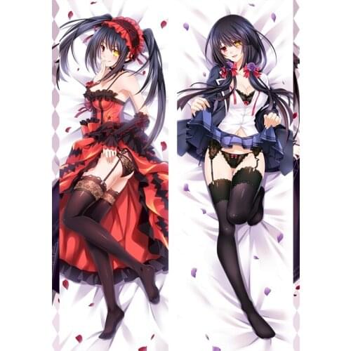 Newly Design Date A Live Kurumi Tokisaki Anime Dakimakura Pillow Cover510101 Bedding Pillowcases