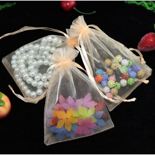 Wholesale 200pcs High Quality 30x40cm Large Organza Bag Seashell Color Wedding Gift Candy Bags Jewelry Package Pouch