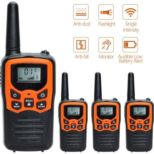 New ABBREE T5 PMR FRS Walkie Talkies Mini Long Range in Open Fields Two Way Radio License Free Radio VOX Flashlight for Hunting