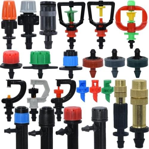 KESLA Greenhouse Watering Sprinkler Dripper Drip Irrigation Garden Adjustable Mist Emitters Stake Micro Spray Rotating Nozzle