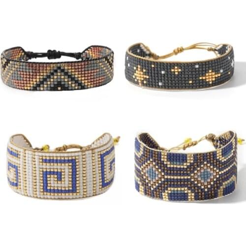 Rttooas Luxury Bracelets For Women Bileklik Trending Hot Products 2020 Boho Jewelry Japan Miyuki Beaded Bracelet Banquet Gifts