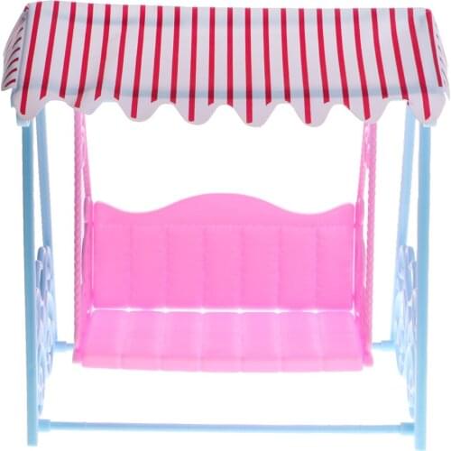 1/6 Dollhouse Miniature Swing For Accessory Kids Pretend Toy