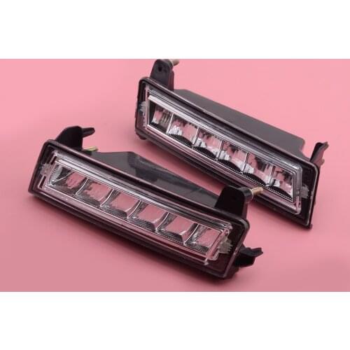 1 Pair Front Bumper LED Daytime Running Light Lamp DRL Fit For Mercedes-Benz ML GL GLK W164 X164 X204 A1649060151 A1649060251