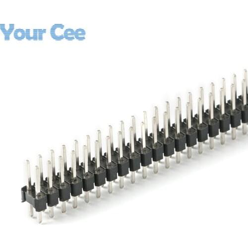 10 pcs DIY Kit Parts 2.54mm 2*40 Pin Male Double Row Pin Header Strip
