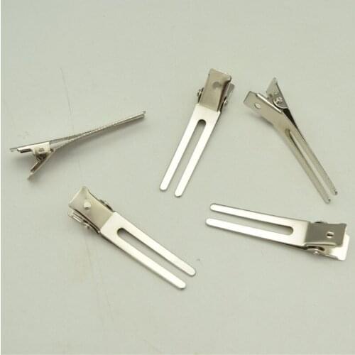 100pcs 4.5cm Double Prong Alligator Curl Clips - for hairbow hair bows Hair Accessory