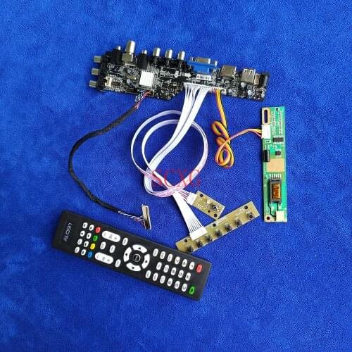 1440*900 HDMI-compatible USB AV VGA Fit LTN170WX/LTN170X2/N170C2/QD17TL02 LCD Drive Card LVDS 30Pin KIT DVB Signal Digital 1CCFL