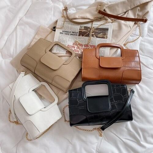 2021 Summer Fashion Retro Women Bag PU Leather Handbags Shoulder Bag Small Flap Crossbody Bags for Women Luxury Lady Purse