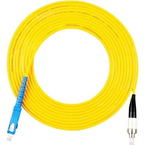 5PCS/lot FC/UPC-SC/UPC Fiber Optic Patch Cord Single Mode Optical Cable SM Single Mode Fiber Optic Jumper Patch Cord FTTH