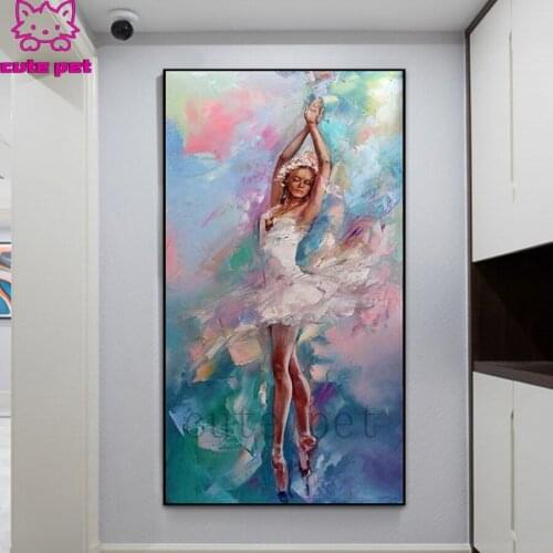 Diamond embroidery Abstract art, ballet, woman full square round drill diamond painting 5d diy diamond mosaic home decoration