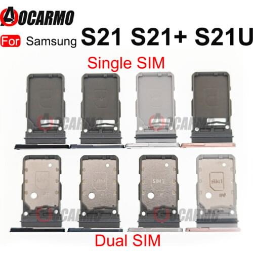 For Samsung Galaxy S21 Plus S21+ S21U S21 Ultra Dual SIM Card Sim Tray Card Slot Holder Replacement parts