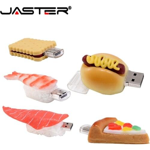 JASTER Pen drive, 4GB 8GB 16GB 32GB 64GB usb French ,Pizza,Sushi,Shape USB Flash USB2.0 Flash Drive pendrive thumb