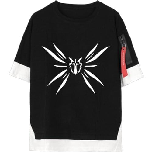 Honkai Impact 3 3rd Korean Loose T shirt Fake Two-piece unisex t-shirt Harajuku summer oversize tshirt anime tops tees