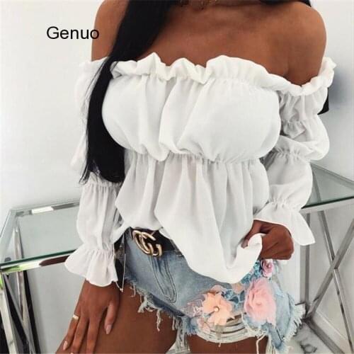 Женские модные рубашки Genuo China At AliExpress