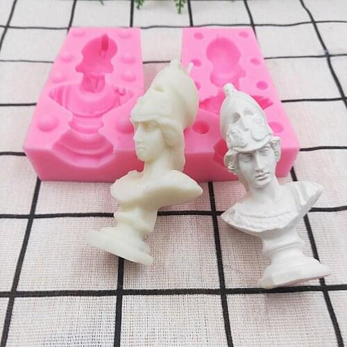 Greek Goddess Athena Daughter of Zeus Aromatherapy Candle Silicone Mold Clay Mold Baking Supplies Candle Making Kit Resin Mold