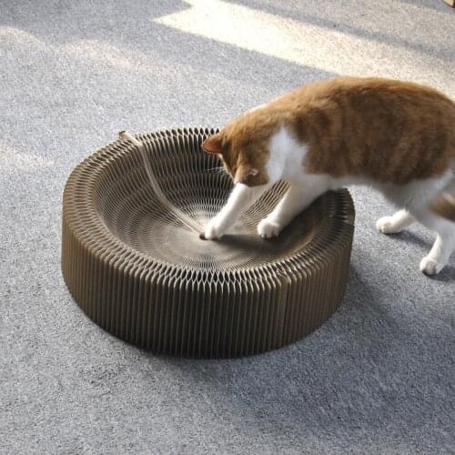Cat Toy Deformation Cat Scratch Board Folding Corrugated Cat Nest Large Grinding Claw Itching Weapon