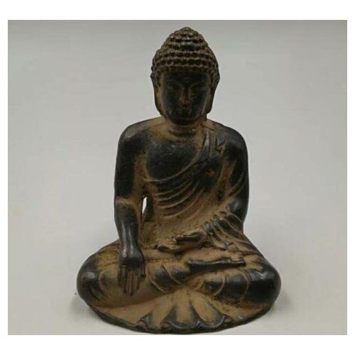 Exquisite Chinese Old brass Sakyamuni Buddha crafts statue YT18