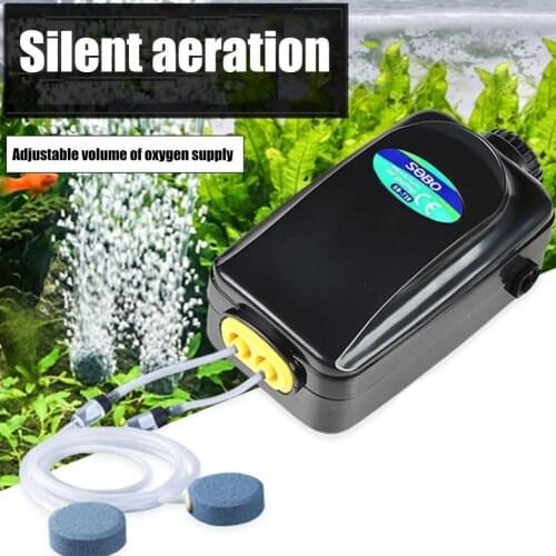 Oxygen Pump Silent Increasing Bubble ABS Water Circulation Aerator Pump Songbao 718 738 Oxygen Pump Aquarium aeration pump hot