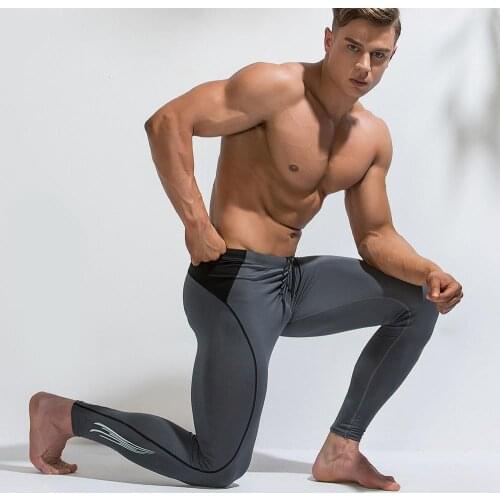 Compression Sport Training Pants New 2021 Men Running Tights Elastic Quick Dry Male GYM Fitness Leggings