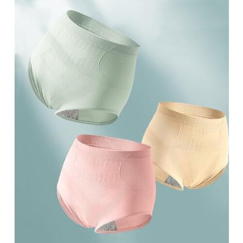 Body Shaping Underwear Women High Waist Body Shaper Slimming Butt Lifter Shapewear Solid Color Underwear Tummy Control Panties