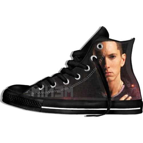 Eminem Shoes Bad Meets Evil Rap Rock Mens Sneakers For Men New Plimsolls Casual Shoes High Sneakers