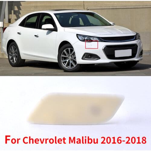 CAPQX For Chevrolet Malibu 2016-2018 Front Bumper Headlight Washer Nozzle Cover Head Lamp Spray Jet Nozzle Cap(No pair color)