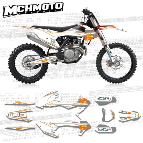 MCHMFG for KTM 125 250 300 350 450 SX SXF 2016 2017 2018 EXC EXCF SXF 2017 2018 2019 Graphics Backgrounds Stickers Kit Decal