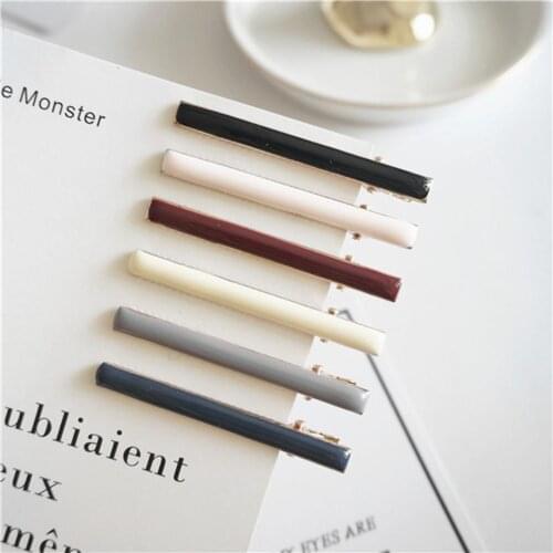 Fashion Vintage Women Colorful Solid Plastic 6 CM Thick Barrettes Female Elegant Hair Clips Lady Hairpins Beauty Styling Tools