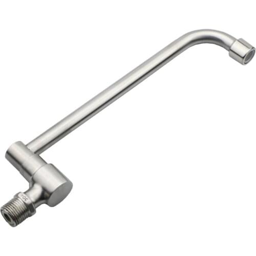 Wall Mounted Faucet Spout Round 304 Stainless Steel Brushed Spouts Shower Faucet Accessories