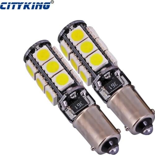 Wholesale ba9s led canbus 13smd 5050 led ba9s bulb canbus Smd Light ba9s 13smd Bulb No Obc Error Clearance Light 50pcs/lot