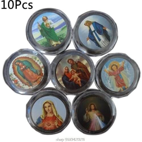 10pcs Plastic Storage Box for Round Beads Catholic Rosary Cross Religious Necklace Jewelry Bracelets N23 20 Dropship