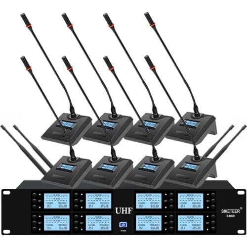 Professional UHF wireless microphone conference microphone is used for large and small conference rooms dedicated microphone