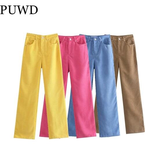 PUWD Women's Corduroy Trousers