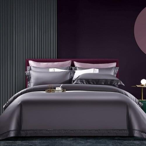 Luxury 1500TC Egyptian Cotton Bedding Set Embroidery Duvet Cover Flat Sheet Pillowcase Queen King Adult Bed Linen Set