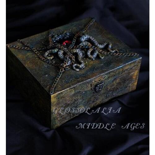 Handmade The Ancient God Storage Box Cthulhu Mythos Wooden Jewelry Box Status Gift