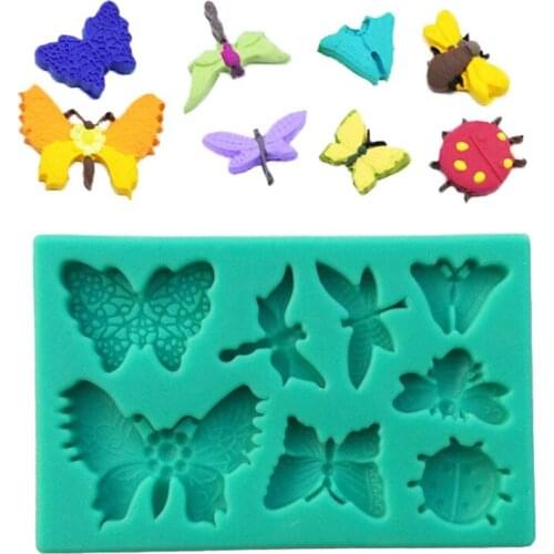 Butterfly Shape Cake Fondant Decorating Tools, Silicone Mold For Cake Craft, Silicone Soap Molds