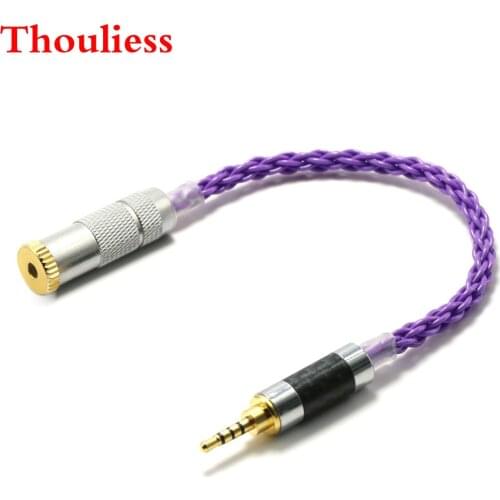 Thouliess HIFI 2.5mm TRRS Balanced Male to 3.5mm TRRS Balanced Female Audio Adapter Cable For AK240 AK380 AK320 DP-X1