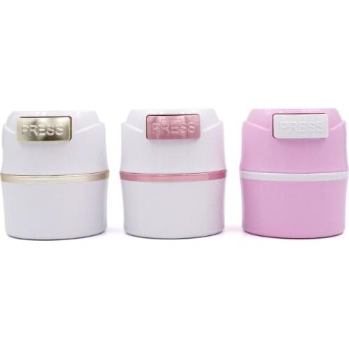 High-qaulity Electroplated Gold Button Eyelash Glue Storage Jar Press-type Activated Carbon Sealed Storage Tank Makeup Tools