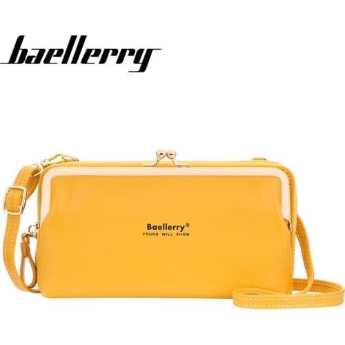 Baellerry Ladies Wallet Long Leather Bags Female Card Holder Women Purse Solid Zipper Bag Girls Coin Pocket carteras para mujer